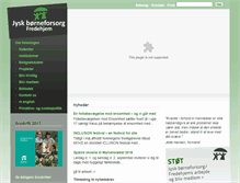 Tablet Screenshot of jyskborneforsorg.dk